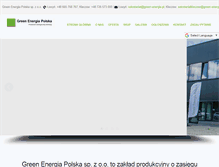 Tablet Screenshot of green-energia.pl